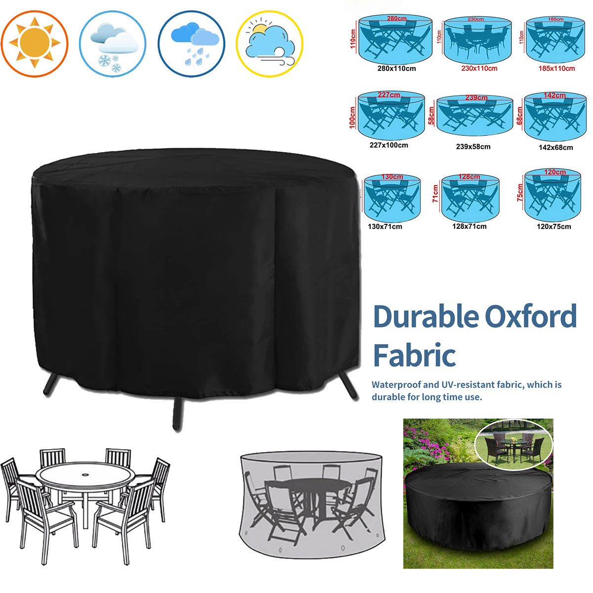 Outdoor Furniture Paint - Round Cover Round Outdoor Garden Furniture