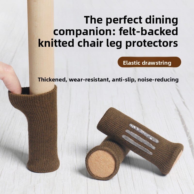 Bistro Table Set - 16Pcs Thickened Felt Chair Leg Caps,