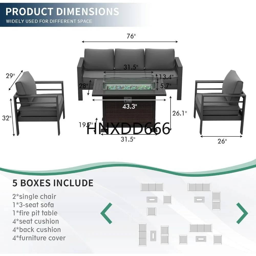 Patio Furniture Set with Fire  - Outdoor Furniture With Fire Pit recension och pris