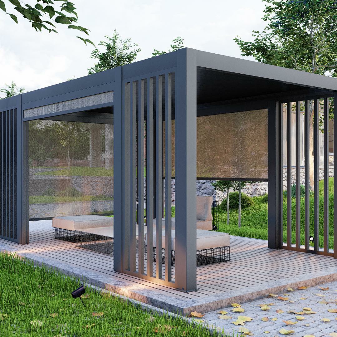 Outdoor Motorized Retractable  - Outdoor Furniture Gazebo recension och pris