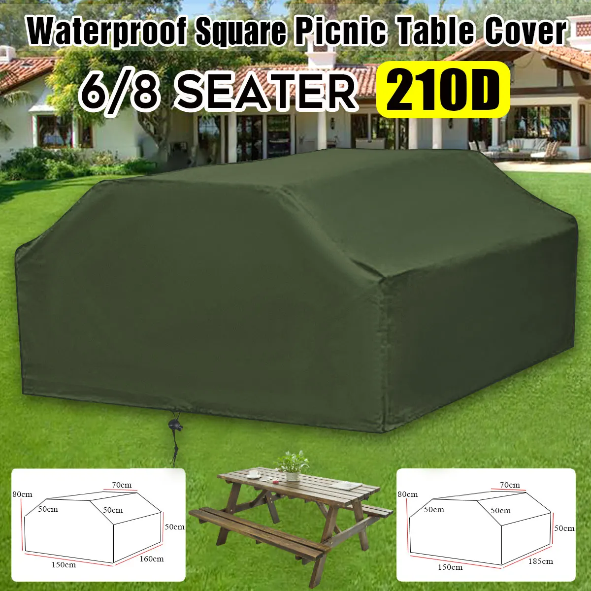 210D For 6/8 Seater Picnic Tab - Outdoor Furniture Paint recension och pris