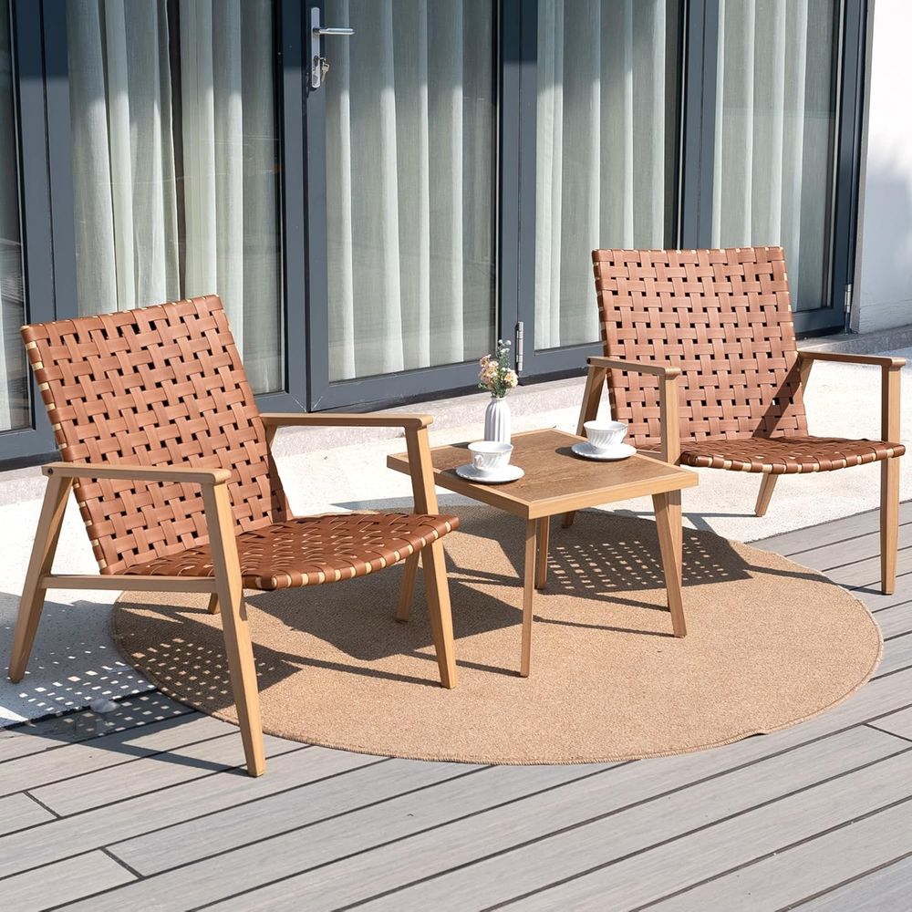 3 Piece Patio Bistro Set, Outd - Bistro Table Set recension och pris