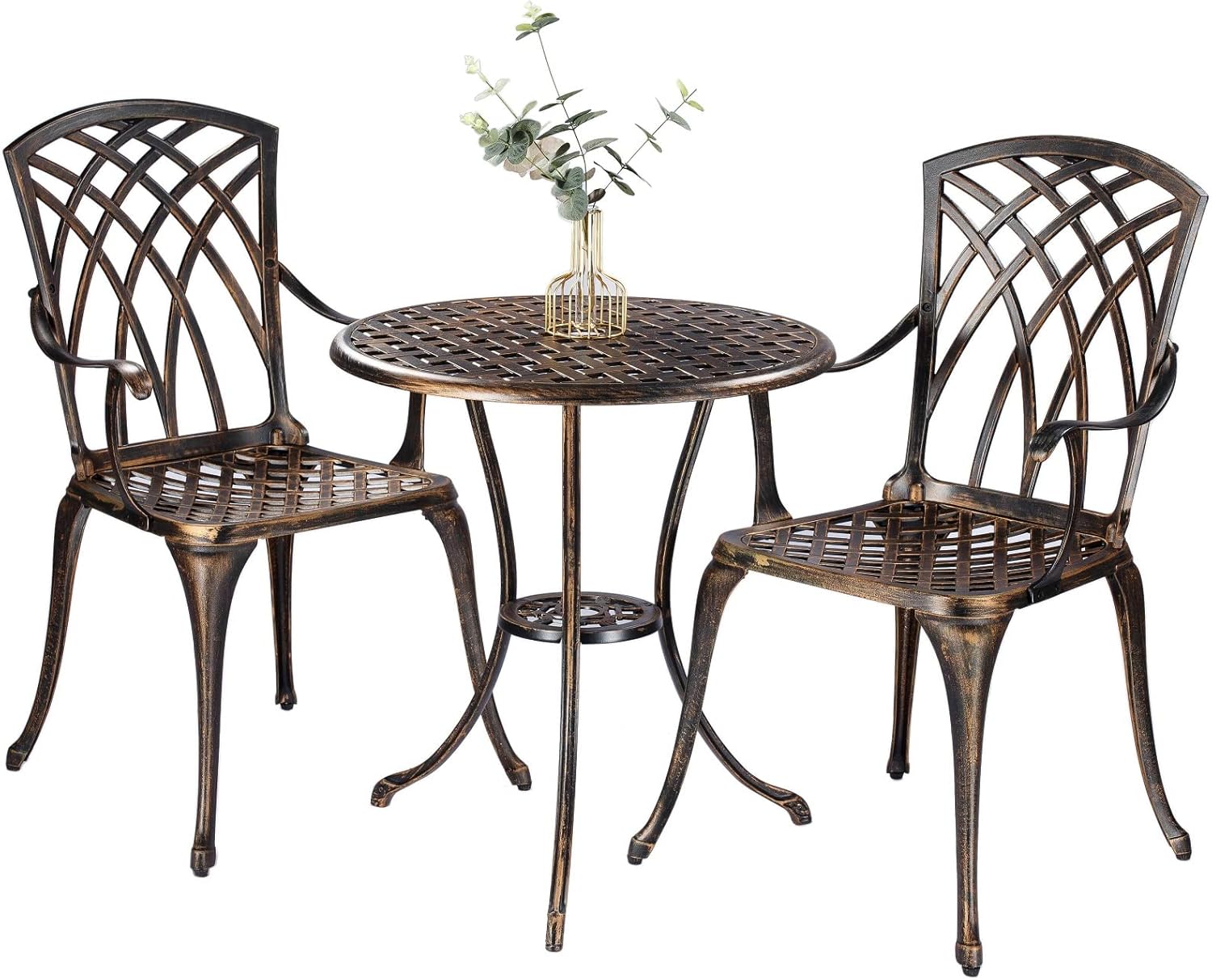 Bronze rust-resistant cast alu - Bistro Table Set recension och pris