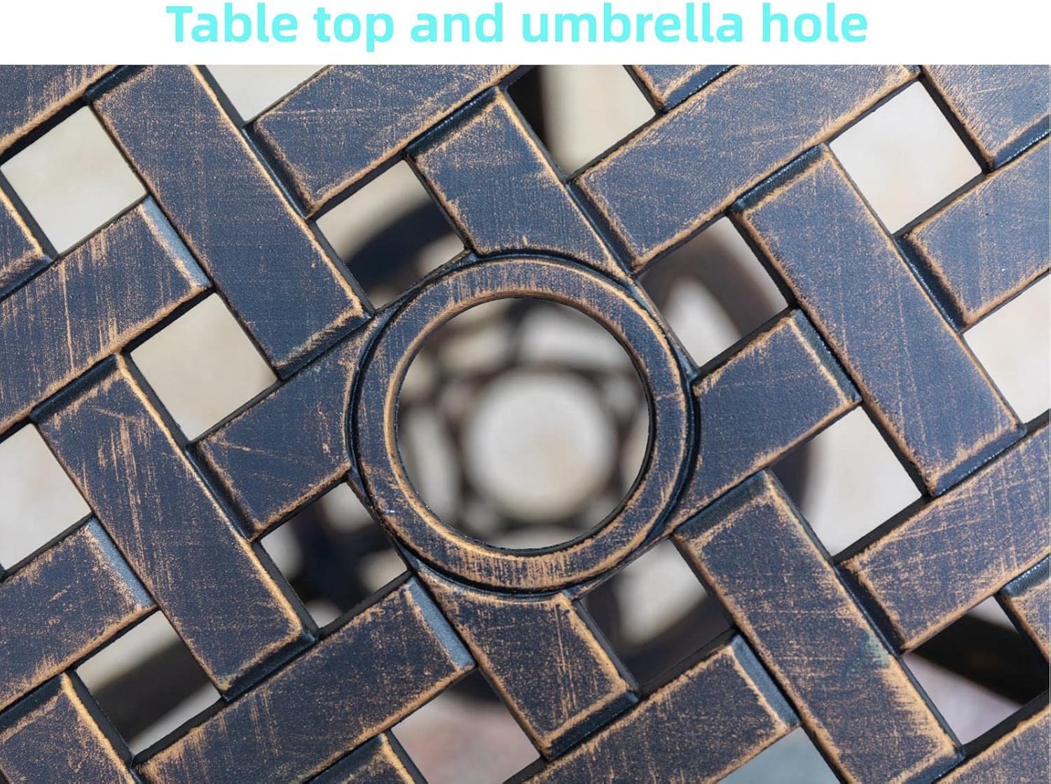 Bronze rust-resistant cast alu - Bistro Table Set recension och pris