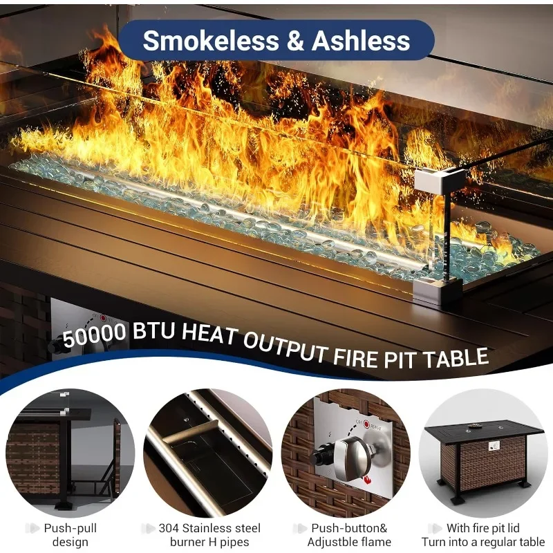 A Furniture Set with Fire Pit  - Outdoor Furniture With Fire Pit recension och pris