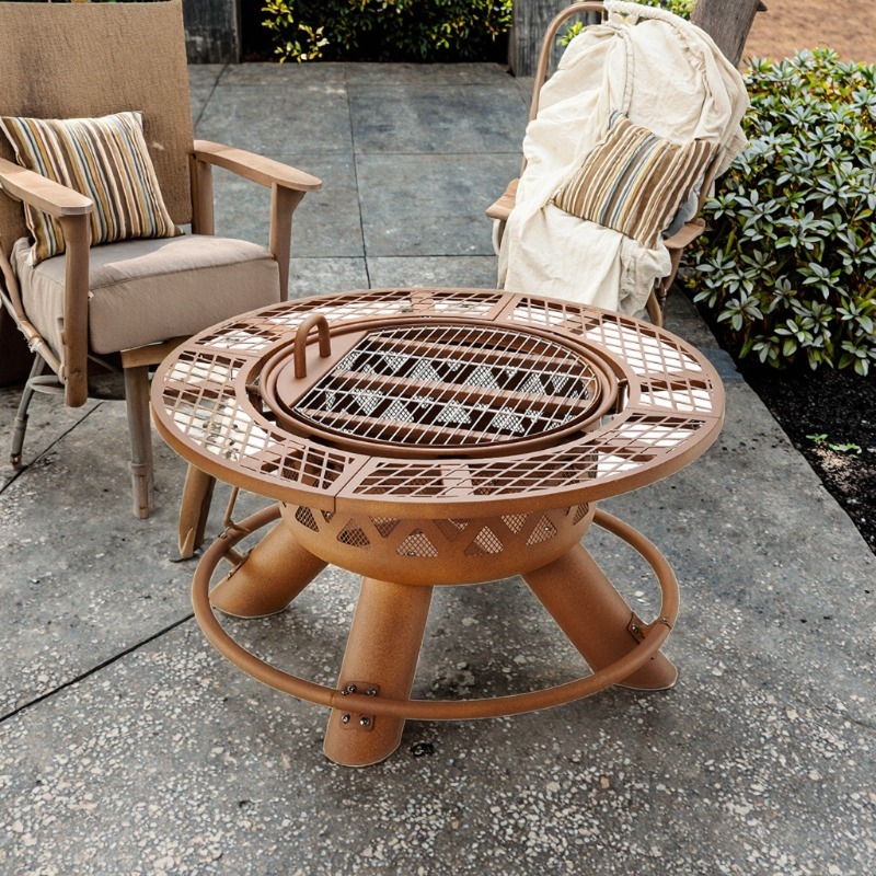 2026 Modern Outdoor Steel Char - Outdoor Furniture With Fire Pit recension och pris
