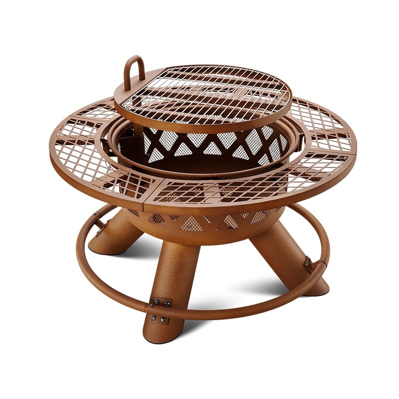 2026 Modern Outdoor Steel Char - Outdoor Furniture With Fire Pit recension och pris