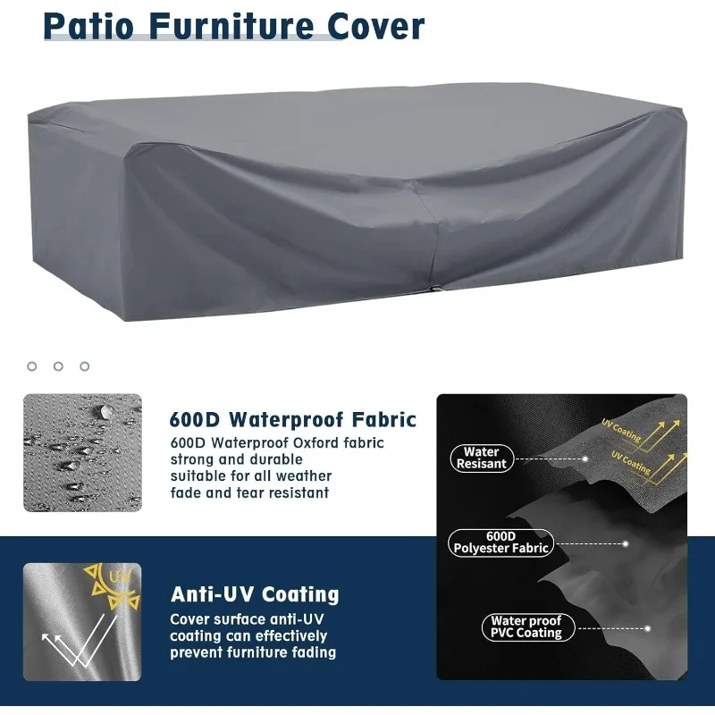 Amopatio 8 Pieces Patio Furnit - Outdoor Furniture With Fire Pit recension och pris